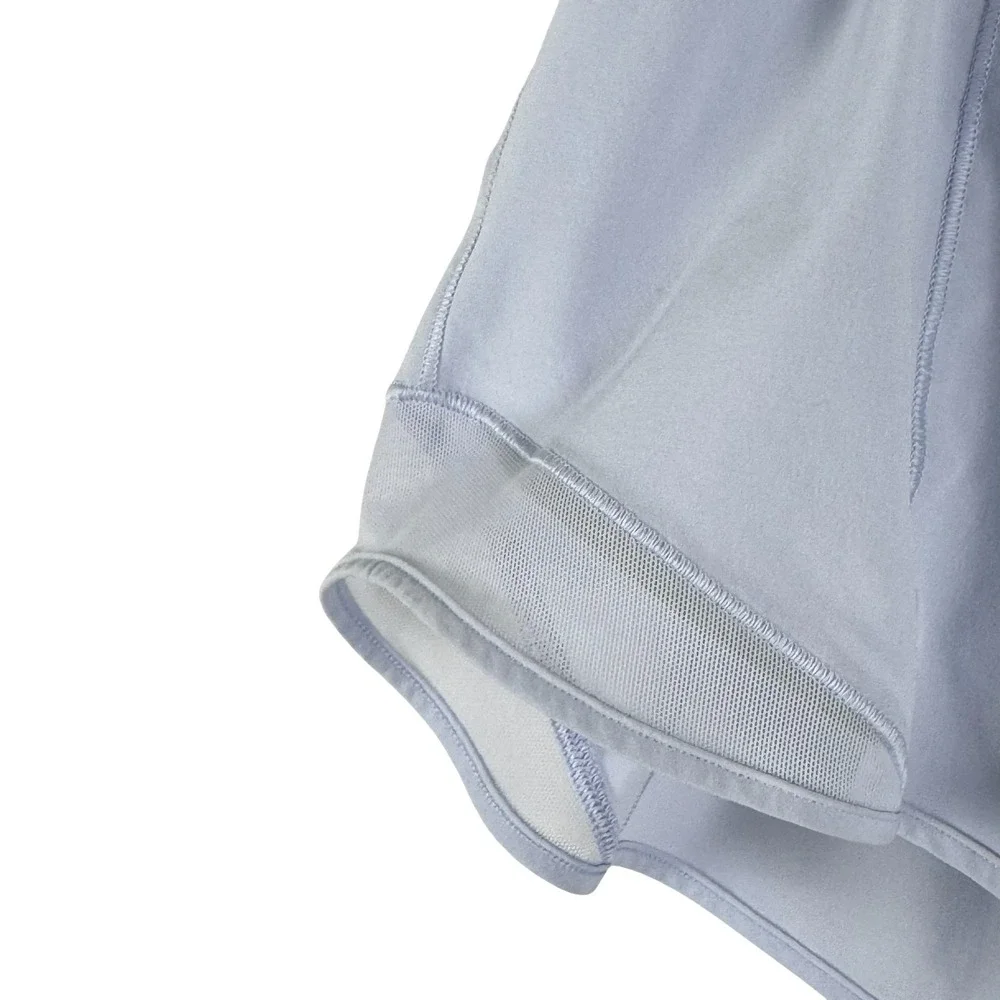 Lululemon Hotty Hot Shorts Womens Size 10 Light‎ Blue Solid Athletic SS-2233